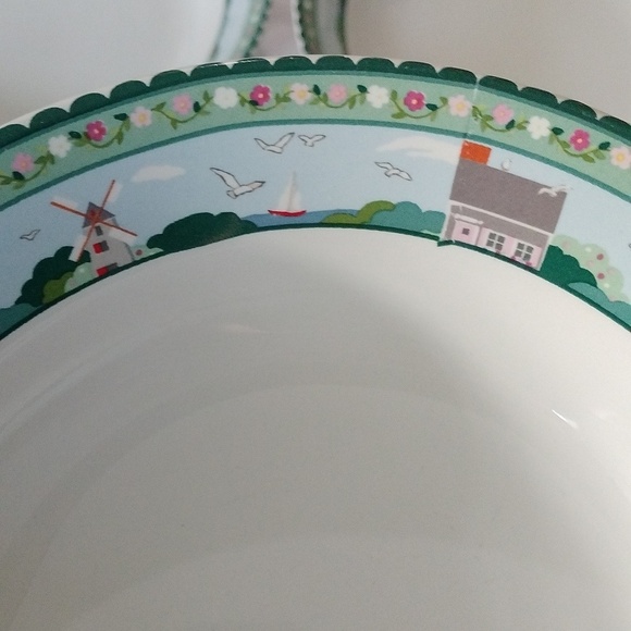 Sakura Nantucket Soup Cereal Bowls by Claire Murraye, Set of 2 - Picture 4 of 8